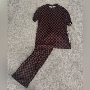 DRESSED IN LALA Lex checkerboard, playsuit size medium
